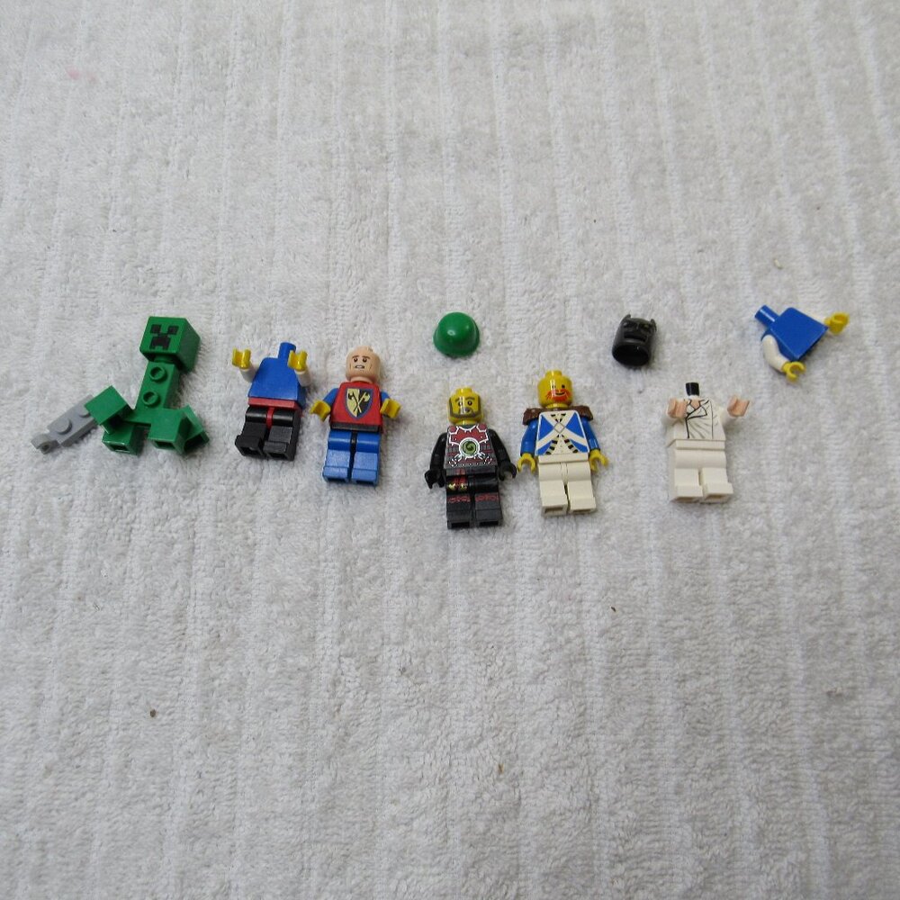 Lego Minifigures Mixed Lot Parts And Accessories Random Torso Legs Hats